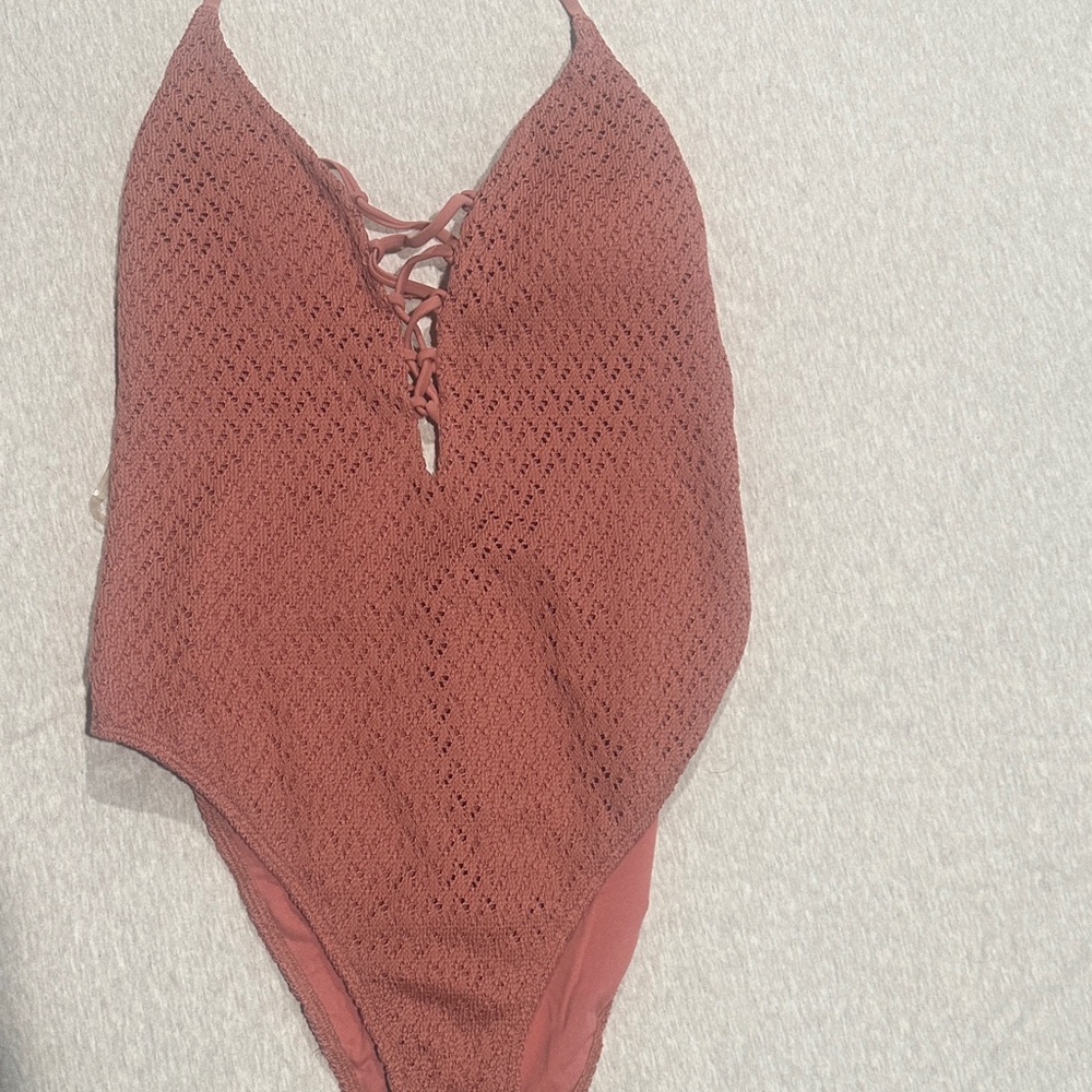 Hollister Swim Terracotta Bikini one piece